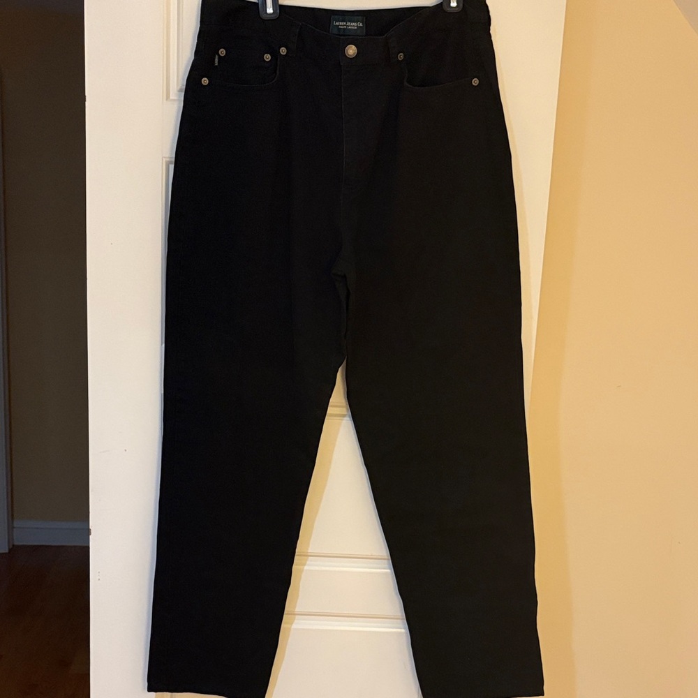 Ralph Lauren Jeans Company Classic Black 100% Cotton Jeans (16)